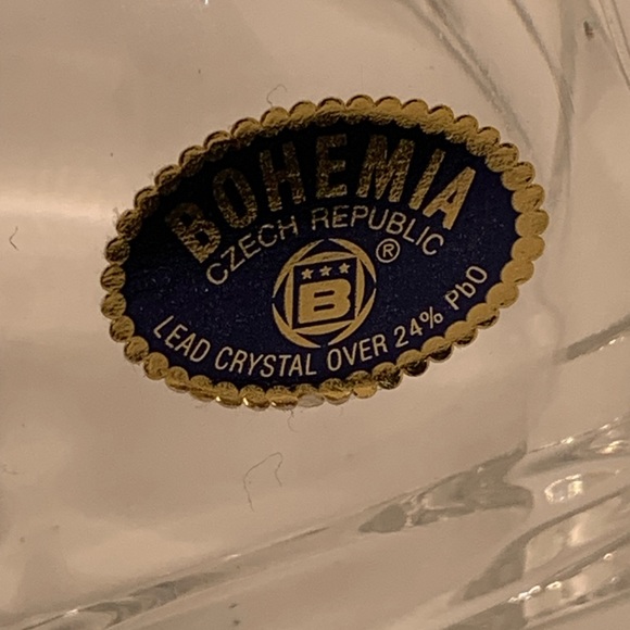 Vintage Bohemia Czech Republic Lead Crystal Cross - Picture 2 of 8